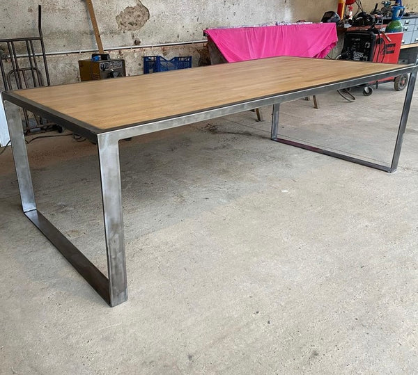 CRÉATION TABLE ACIER BOIS